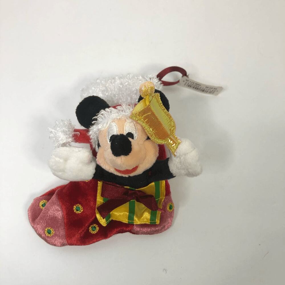disney store exclusive mickey mouse christmas‎ stocking mini stocking